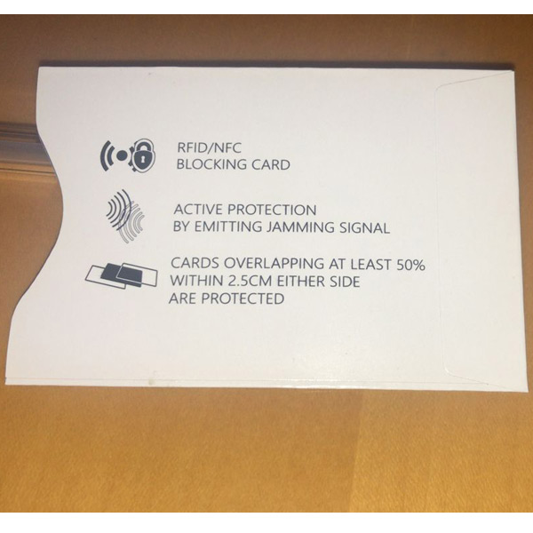 Cartões de bloqueio RFID